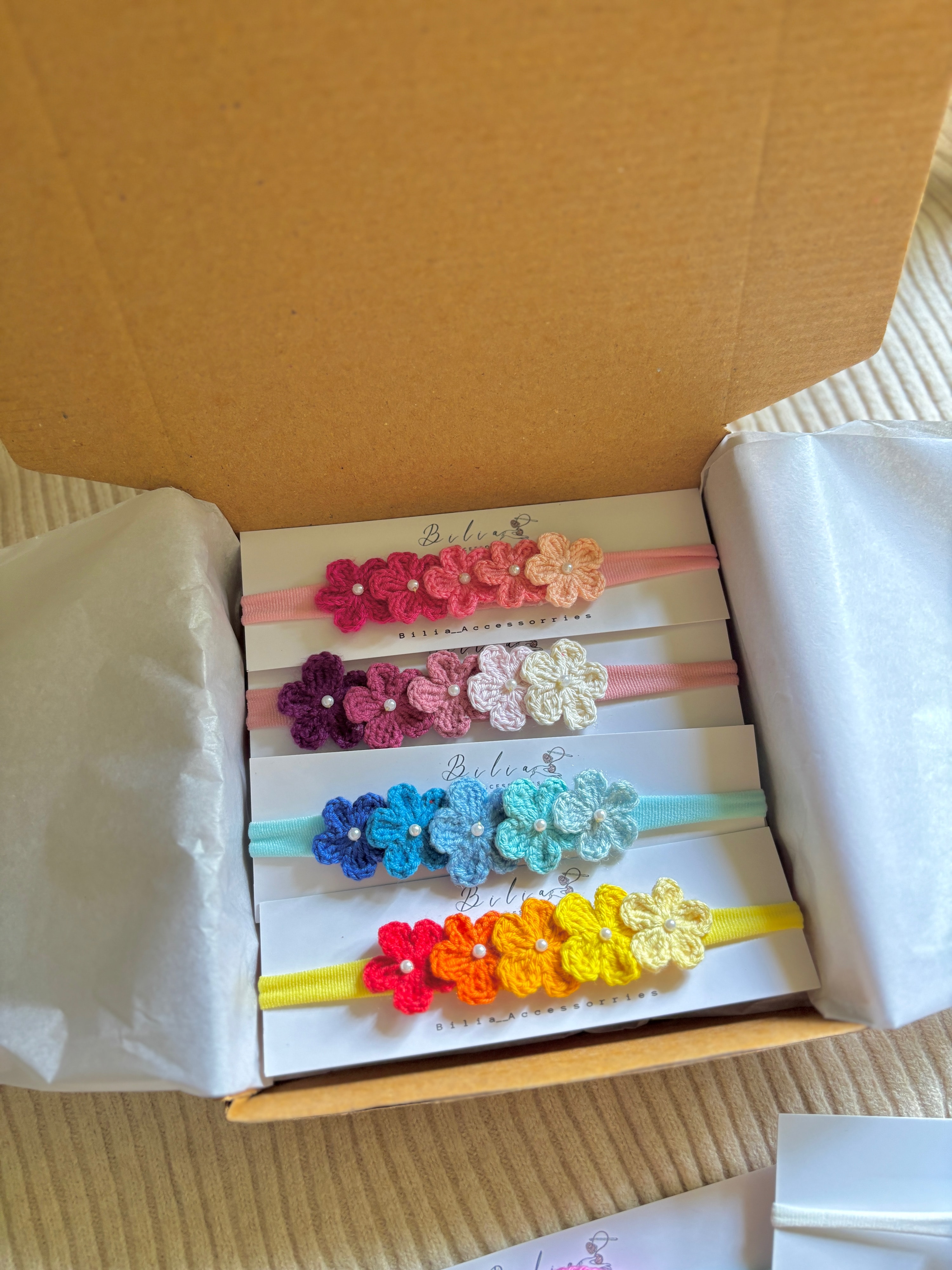 Color Pop Flower Headbands