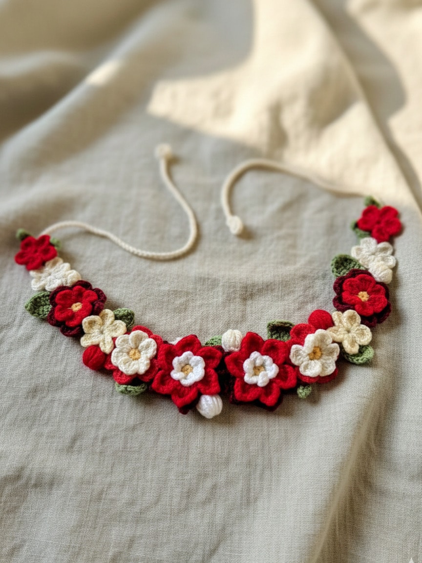 scarlet crochet crown