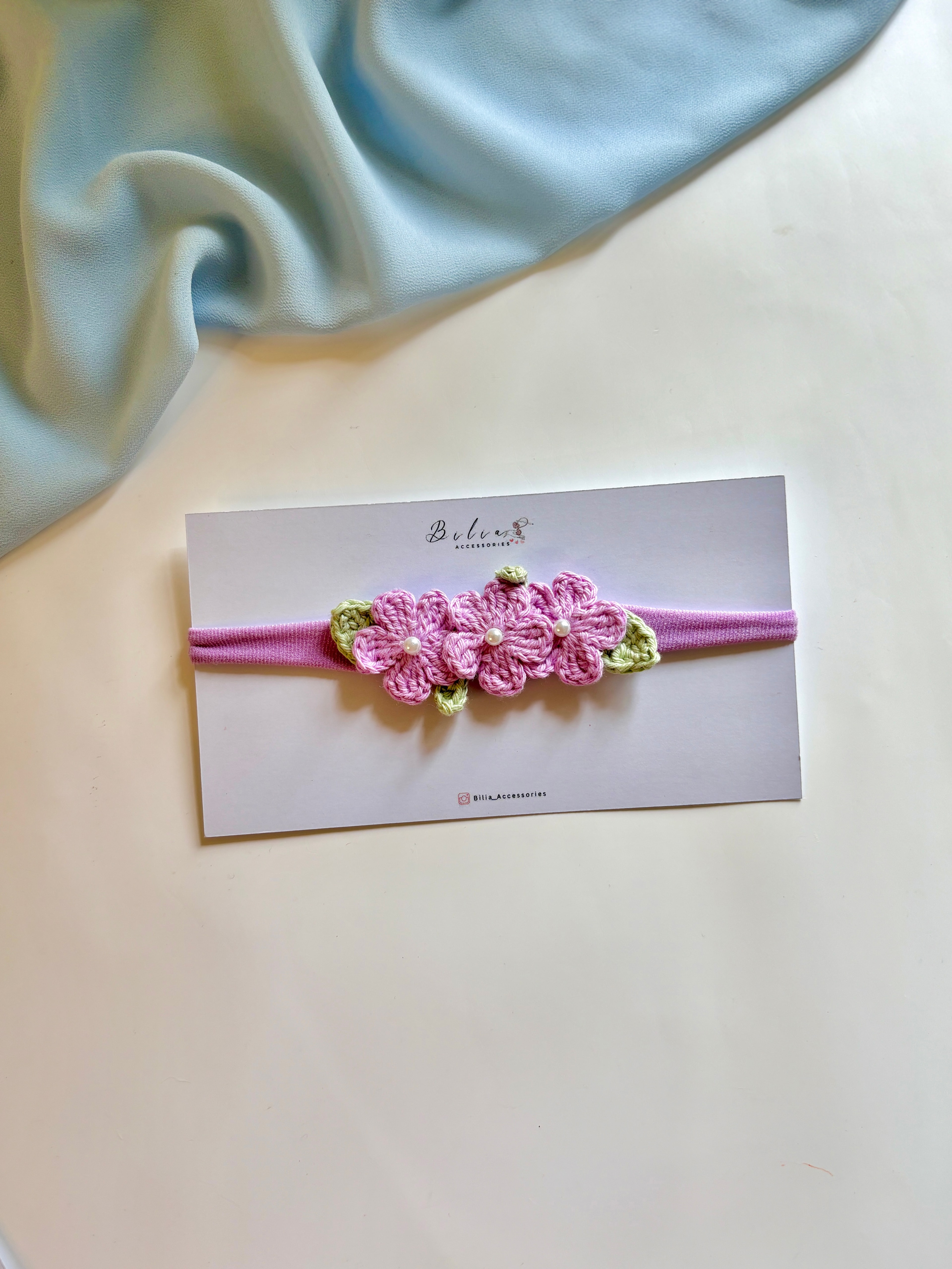 lavender flower headband 