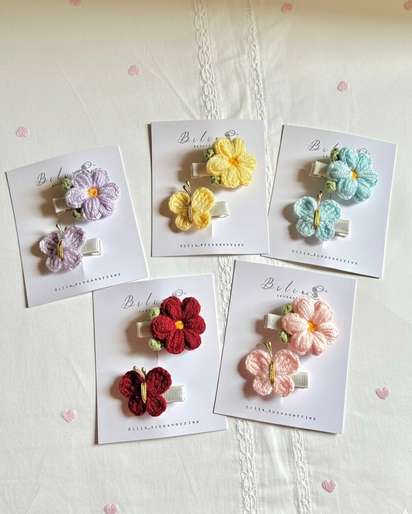 flower butterfly set