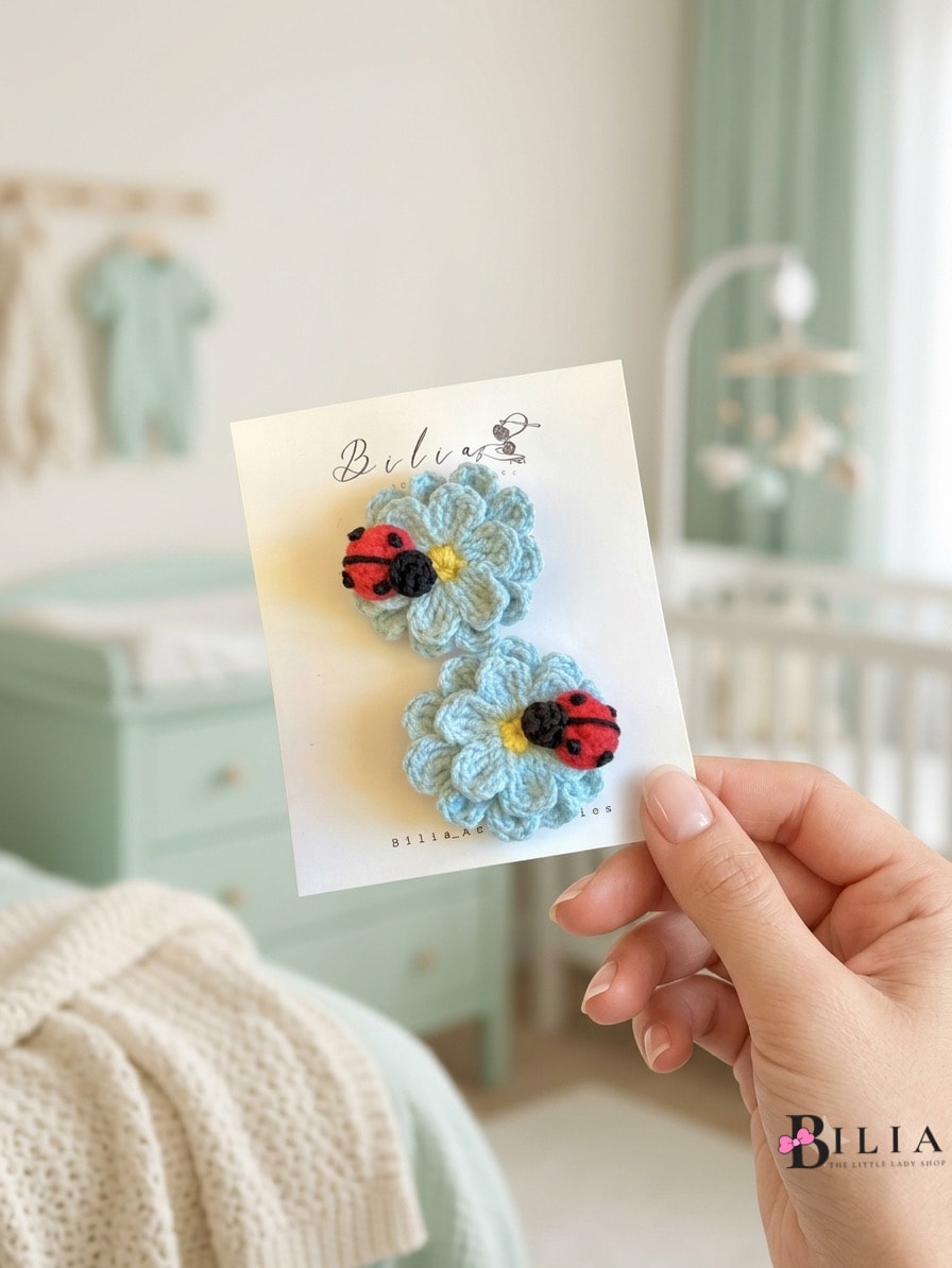 Lady bug blue clip