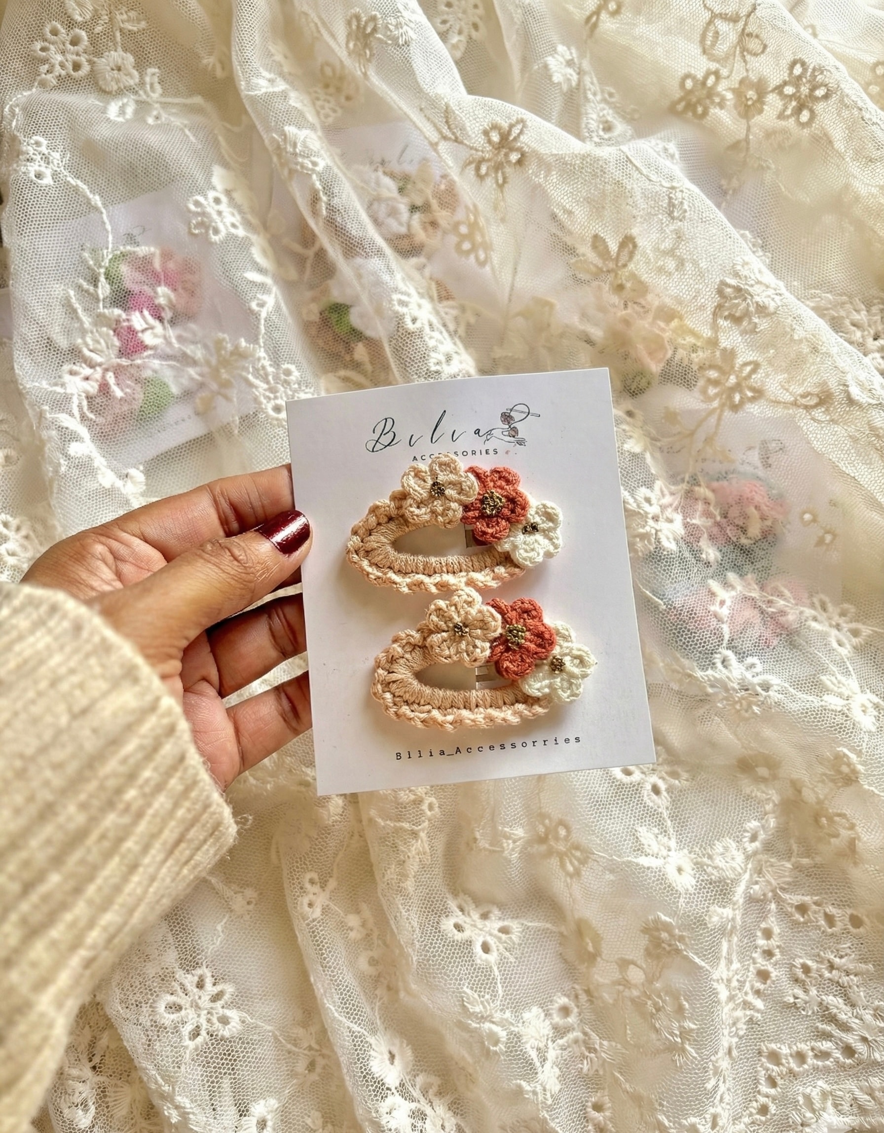     Rustic Bloom Hair Clips