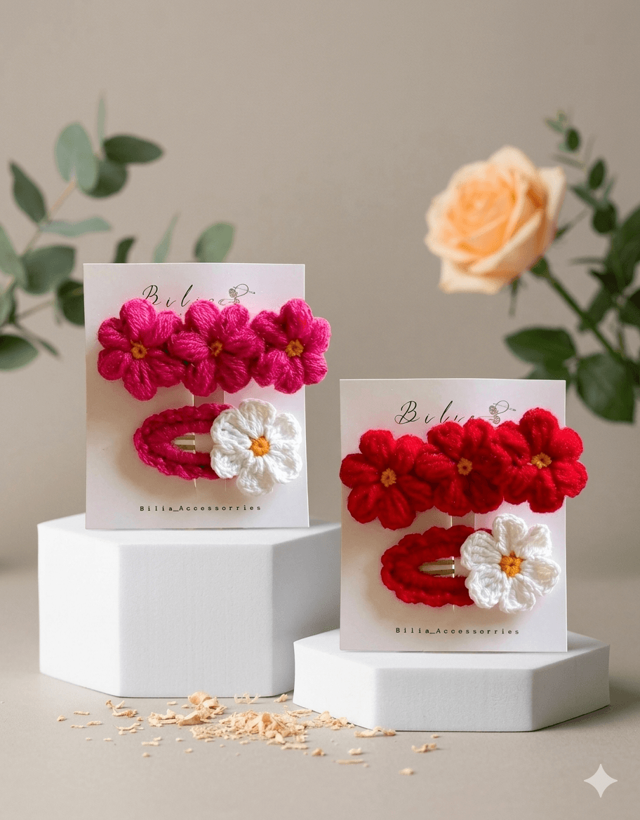     Petal Bliss Hair Clip Set