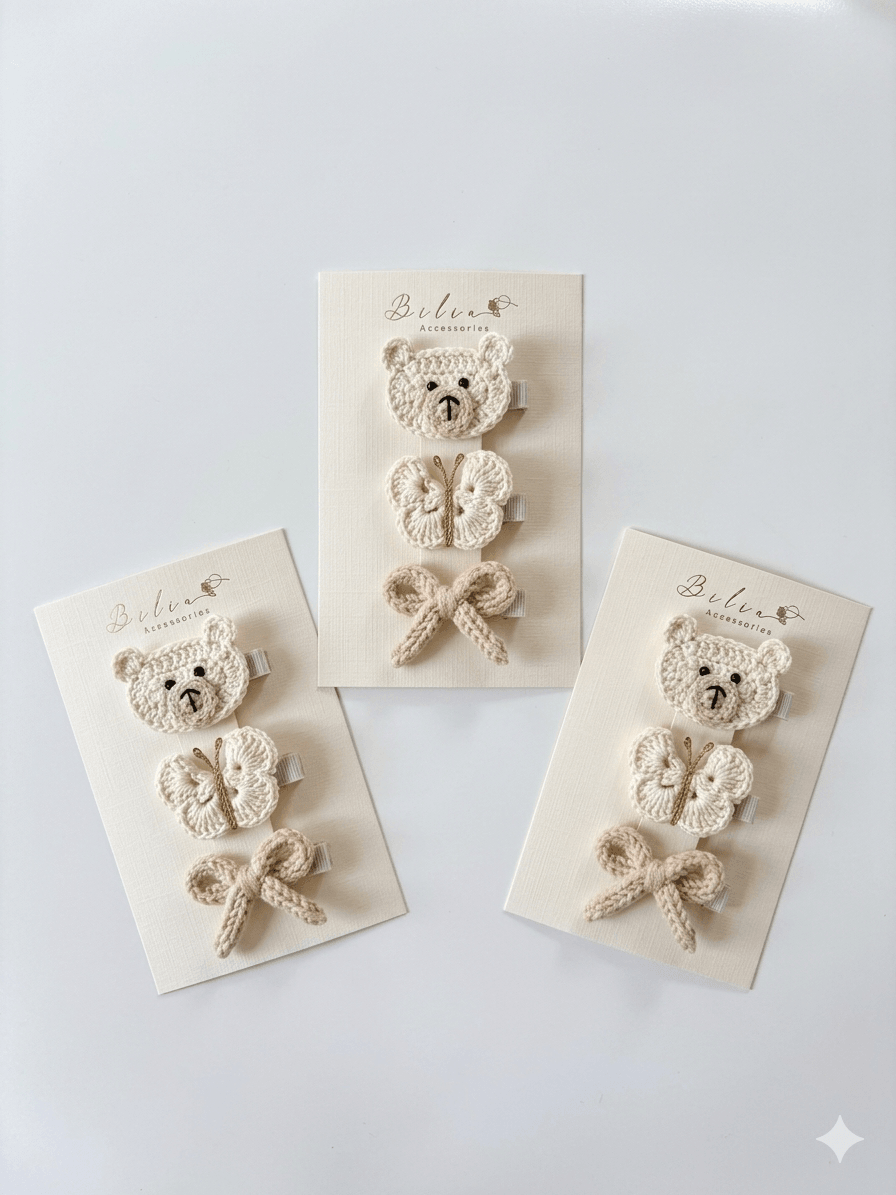     Little Teddy Dreams Clip Set 🐻