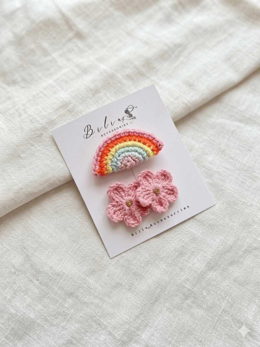 Rainbow flower sett
