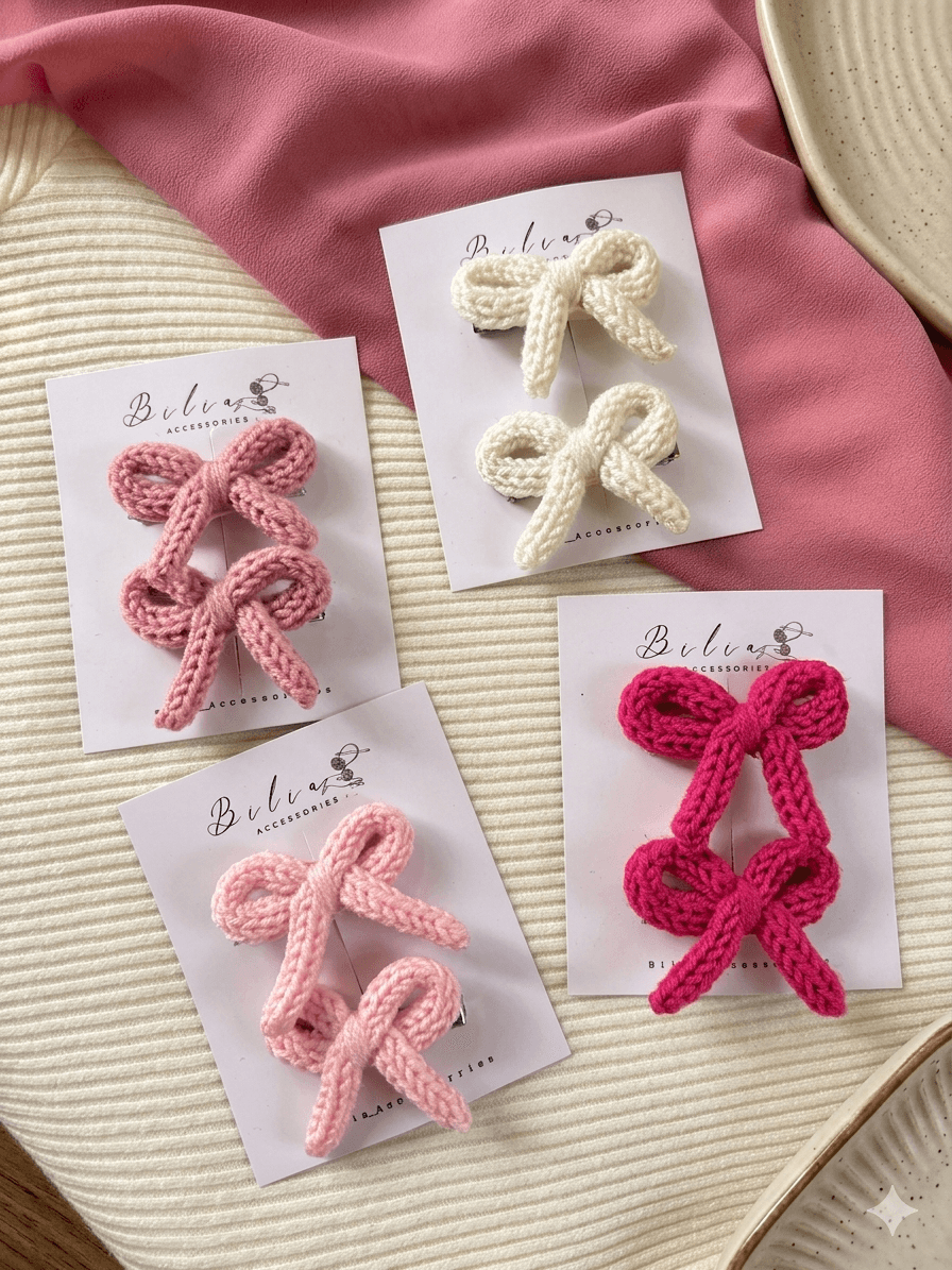 Mini bow clips1
