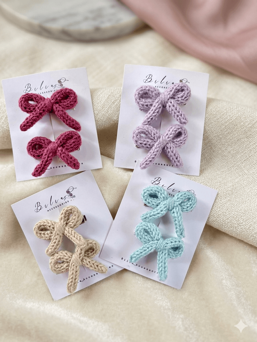 Mini bow clips 3