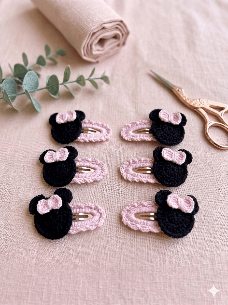 Minnie clip, pink