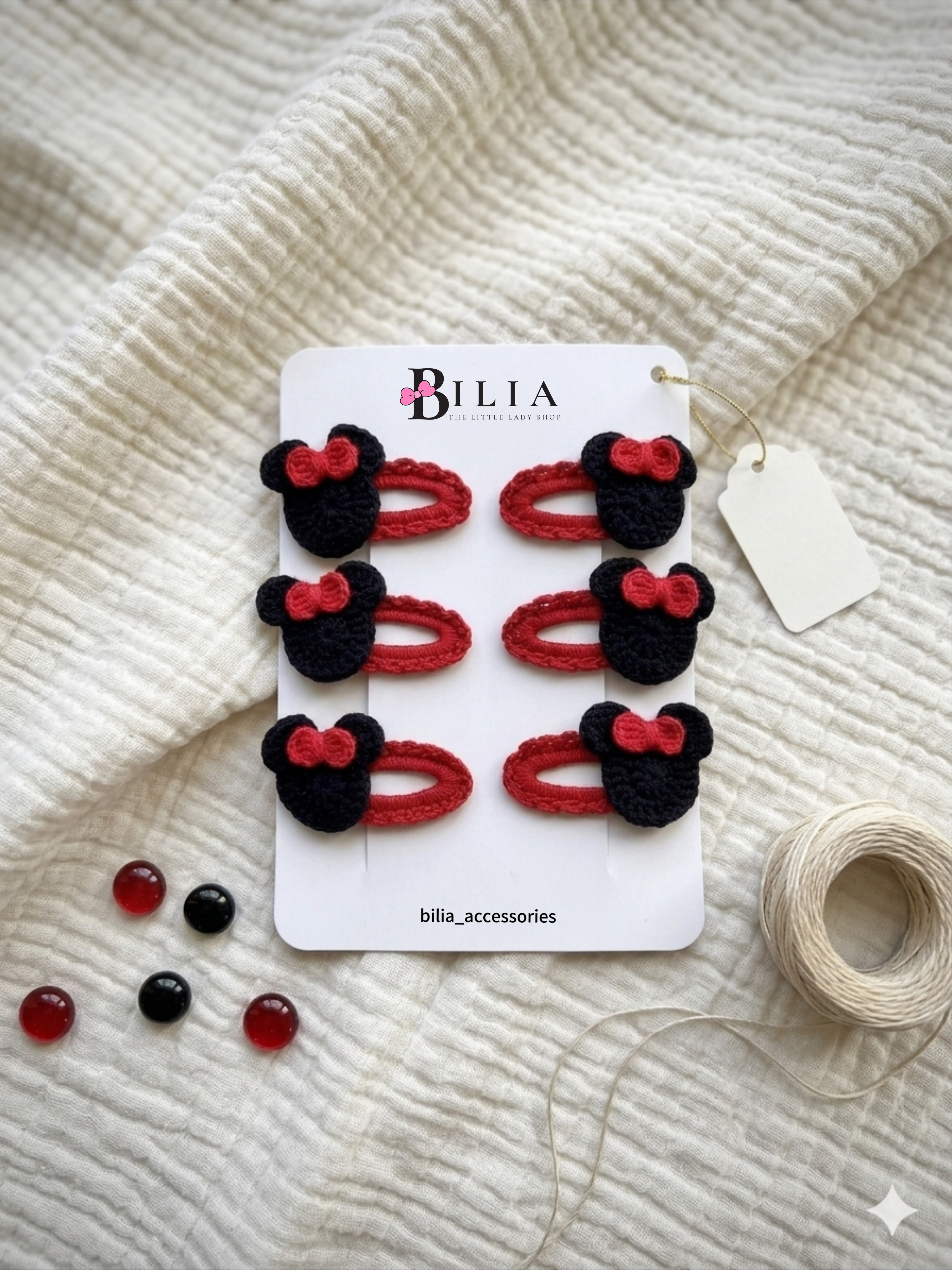 Minnie clip, Red