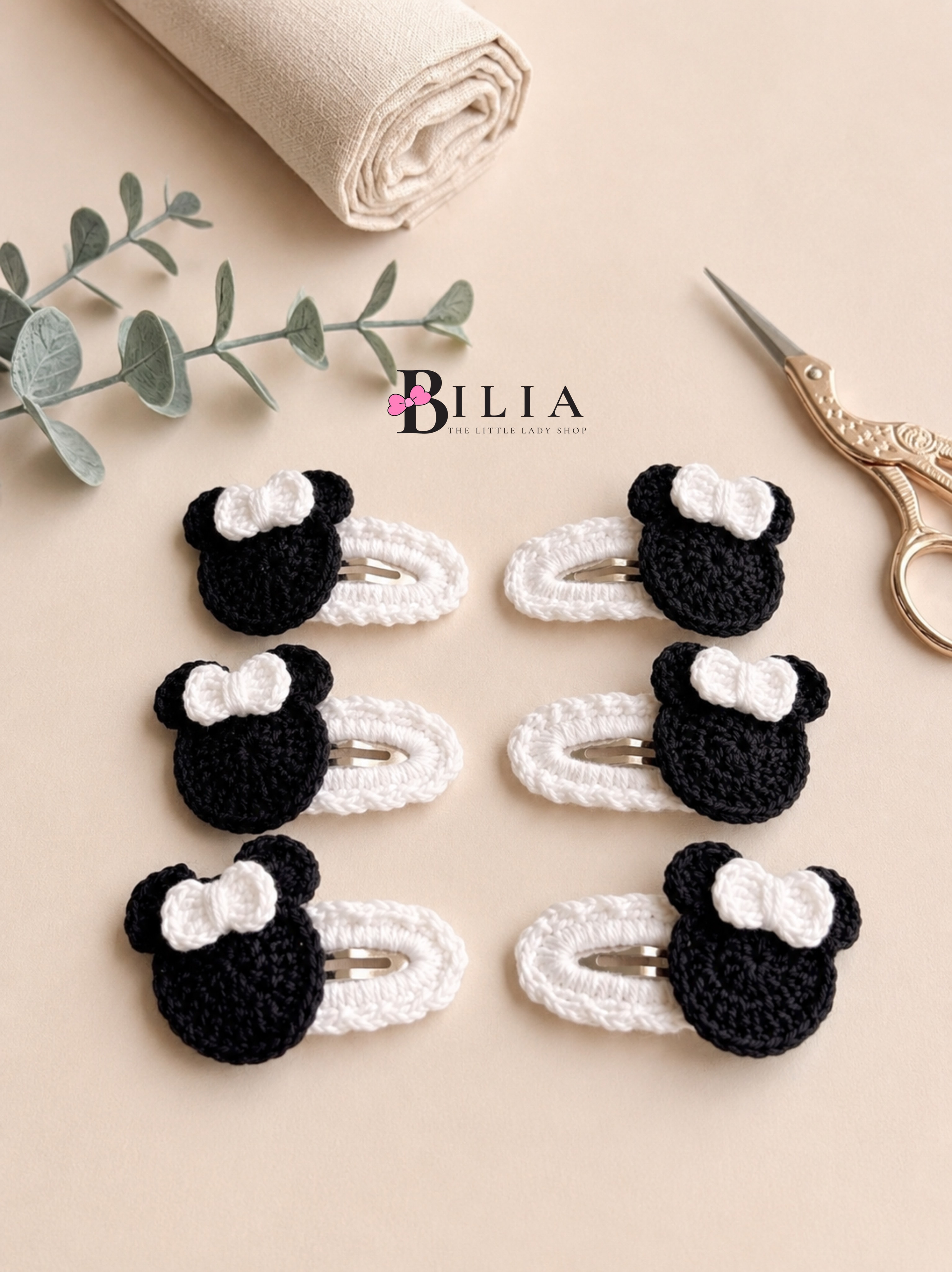 Minnie clip , white
