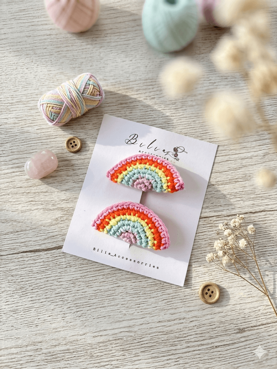 Rainbiw hair clip